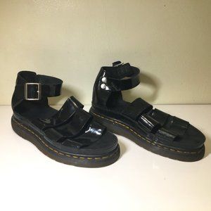 Dr. Martens Clarissa Sandal Black Patent UK Size 7
